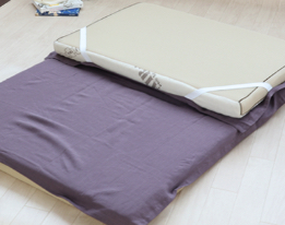 四角ゴム付き敷きシーツ