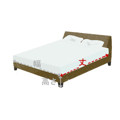 ベッドフレームのサイズを計測してください