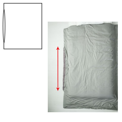 ホテルや旅館などでみられる横部分が大きく開いているタイプです。