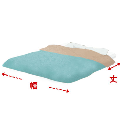 端から端までを直線距離で計測して下さい