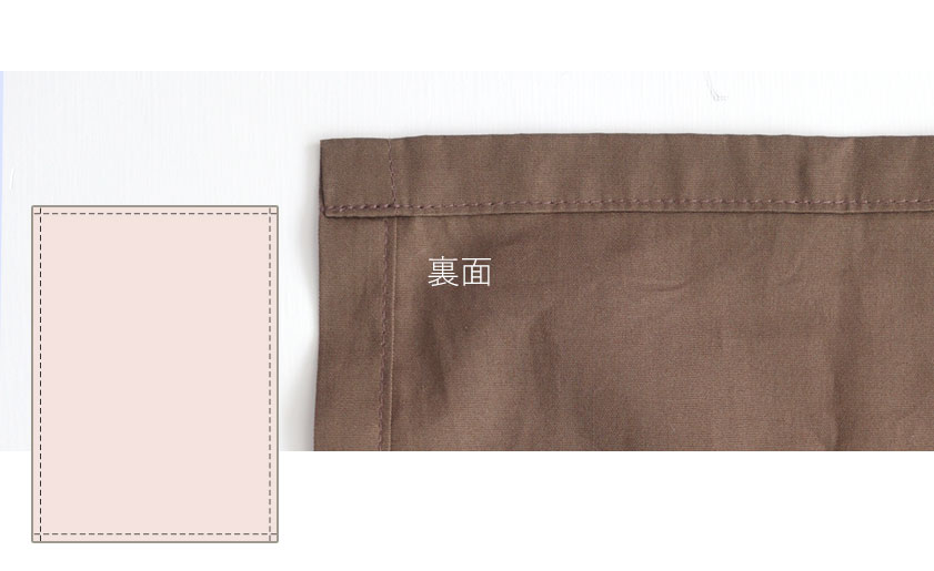 フラットシーツの縫製