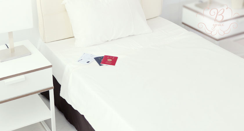 希少価値の高い超長綿の極細80番手糸で吸い付くような肌触りを