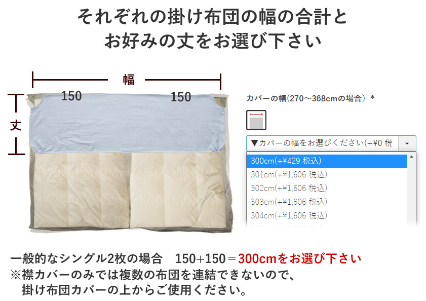 2枚連結幅の選び方
