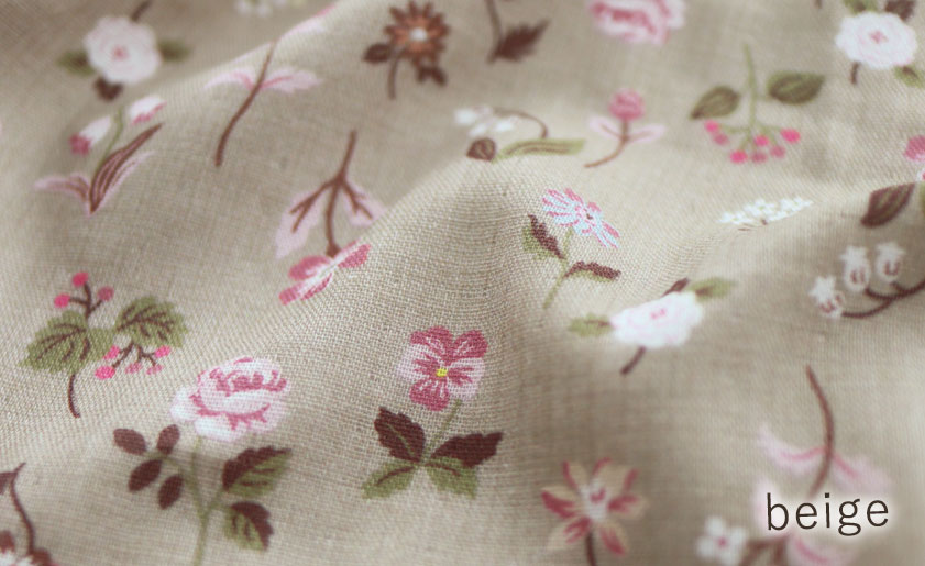 ダブルガーゼにお花柄