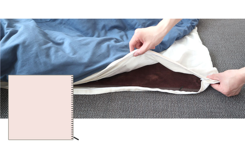 フラットシーツの縫製