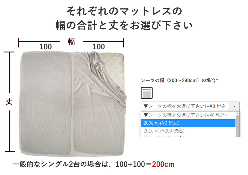 2枚連結幅の選び方