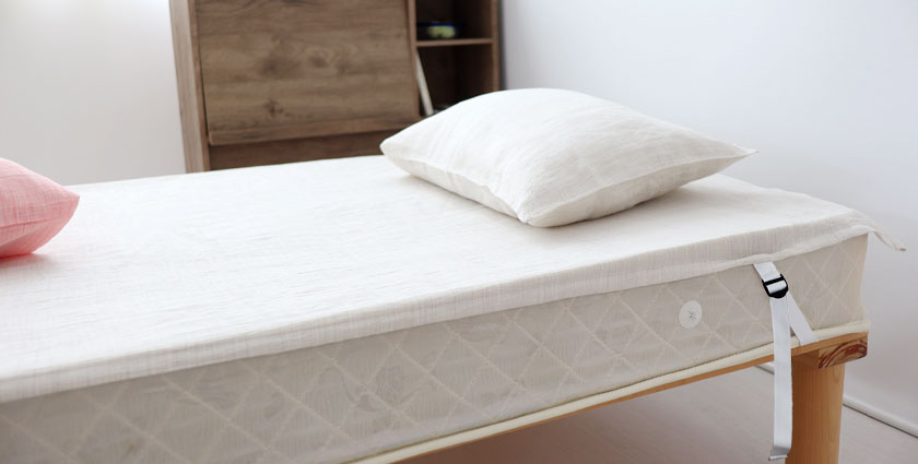 近江ちぢみ麻 敷きシーツ（四隅ゴム付きシーツ）