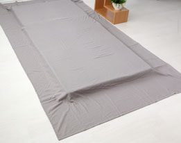 40オーガニックコットンダブルガーゼフラットシーツ