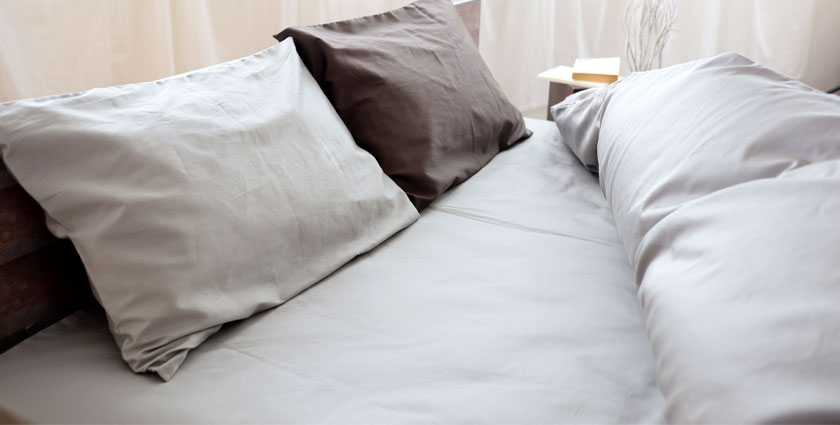 オーガニックインド超長綿サテン ボックスシーツ