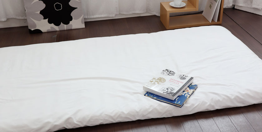 オーガニックインド超長綿サテン 敷き布団カバー