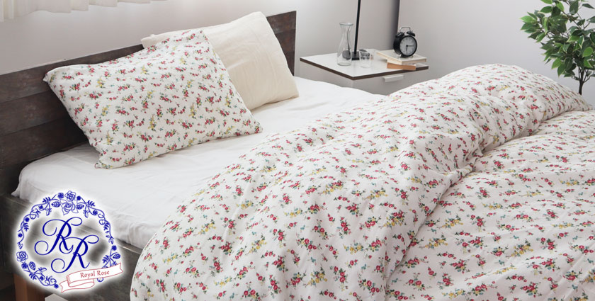 花柄ダブルガーゼRoyalRose