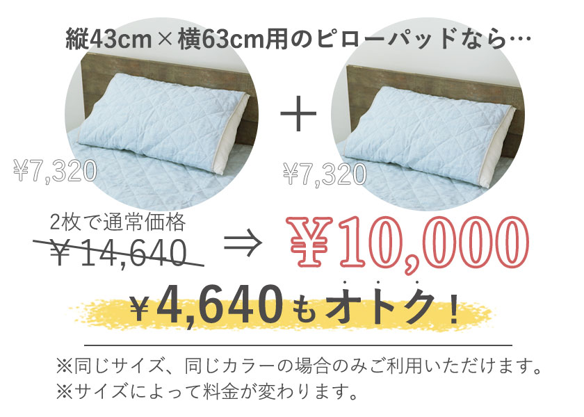 フランスリネンピローパッドSサイズ