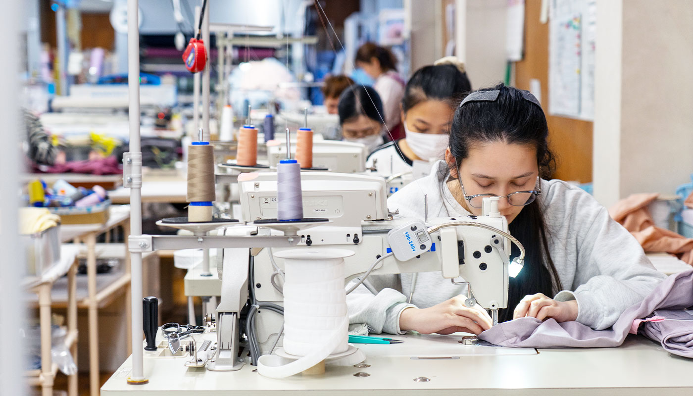 京都の自社工場での製造風景