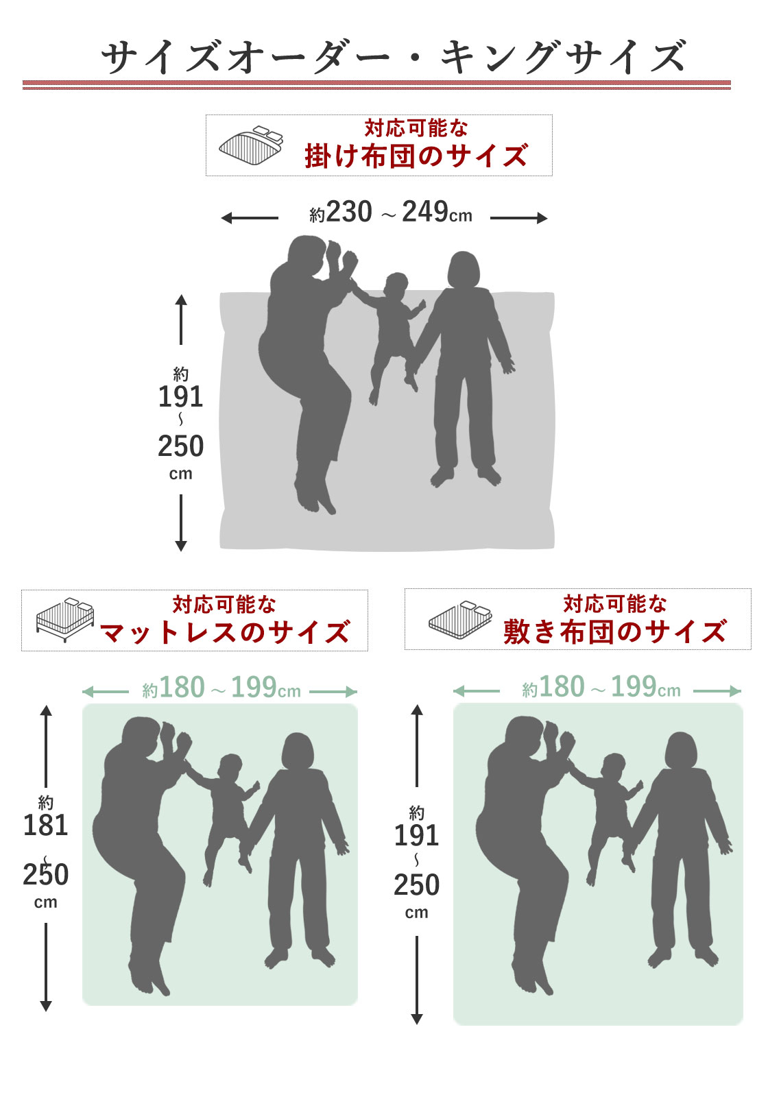 サイズオーダーキングサイズ