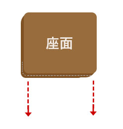 1cm単位で幅をかえられます