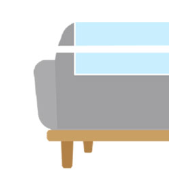 裏面ゴムをつける