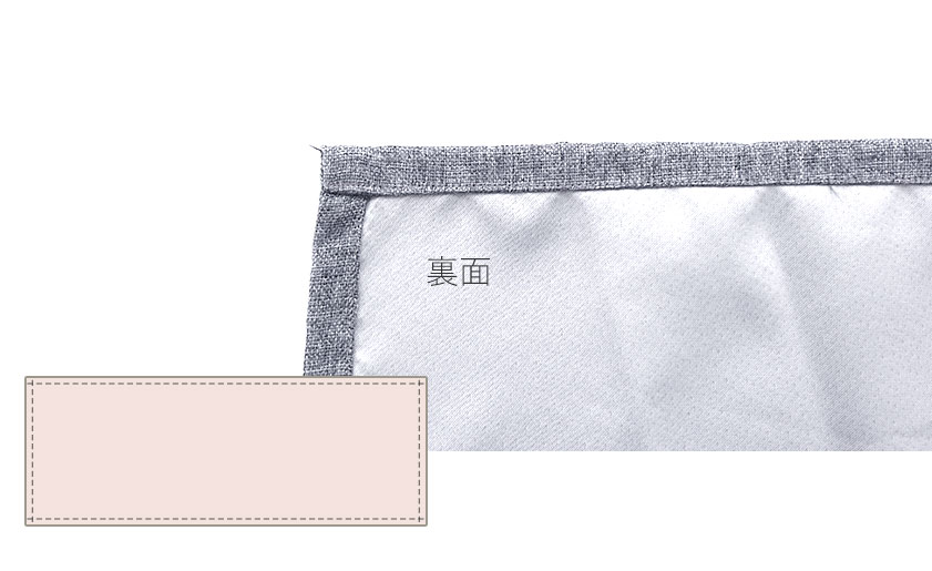 ベッドスローの縫製