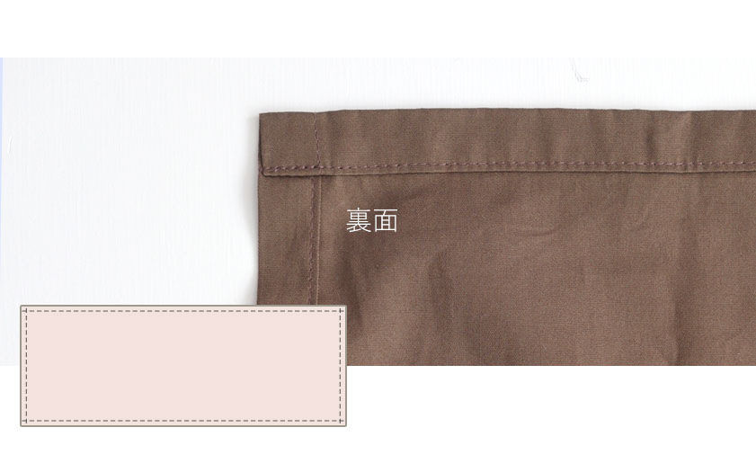 フラットシーツの縫製