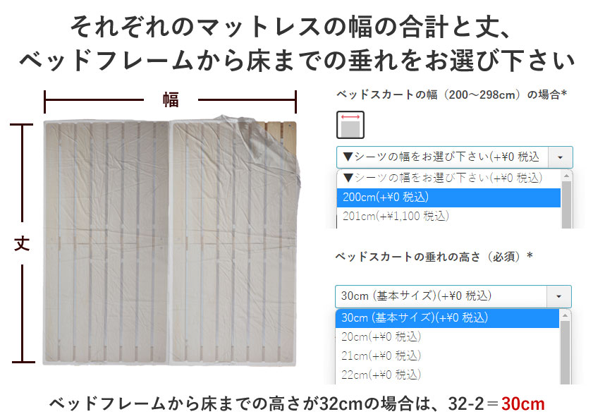 2枚連結幅の選び方