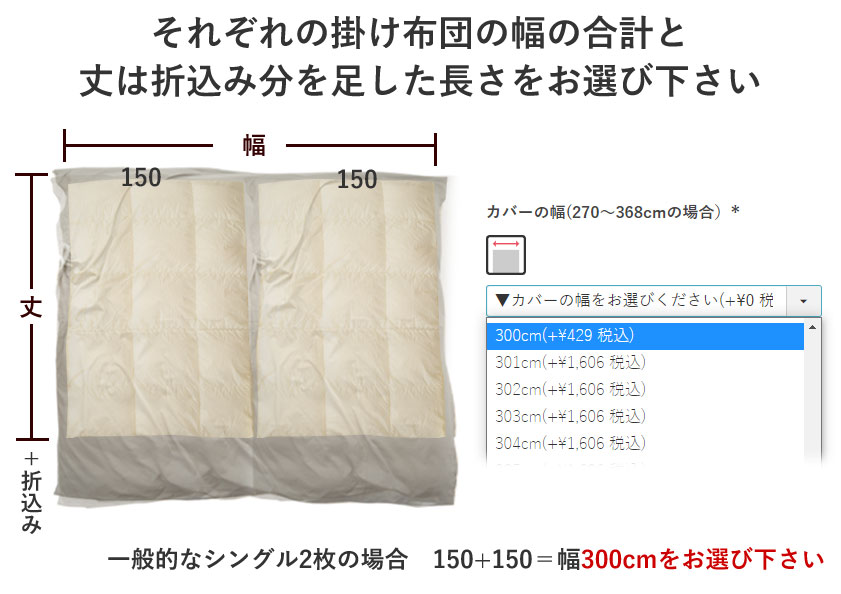 2枚連結幅の選び方