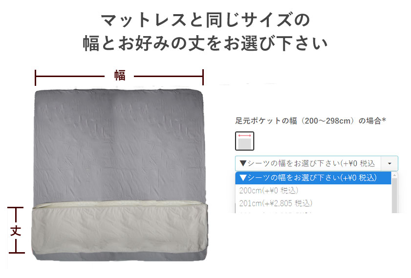 ファミリサイズの幅の選び方