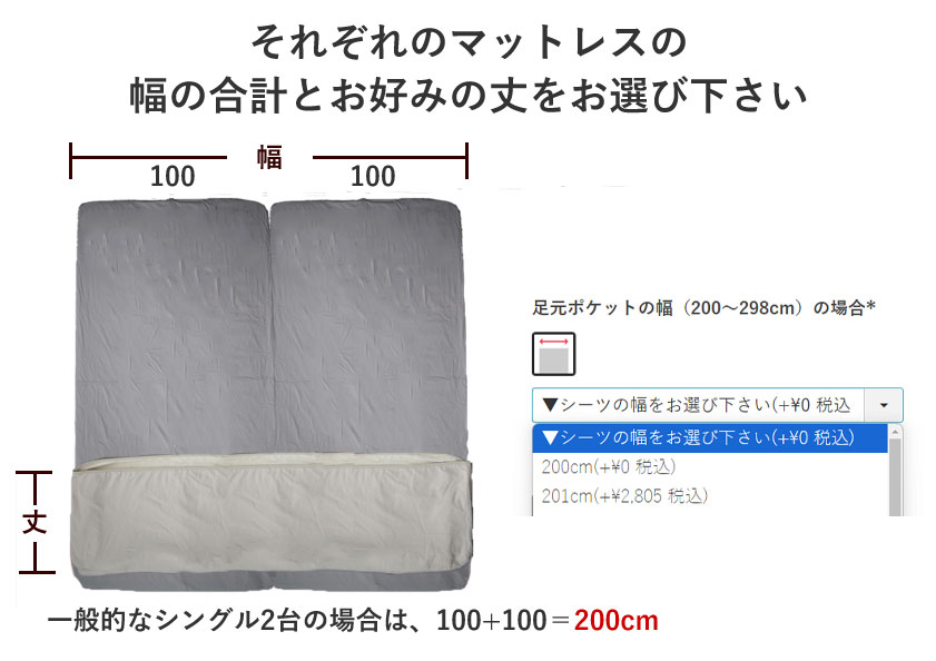 2枚連結幅の選び方