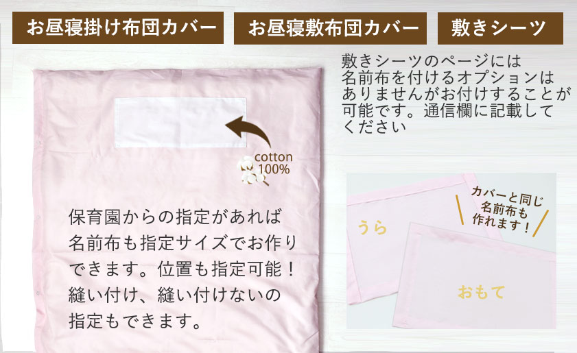 名前布がつけられます