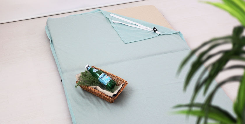 80オーガニック超長綿一重ガーゼ敷きシーツ