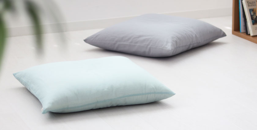 オーガニックインド超長綿一重ガーゼ 座布団カバー