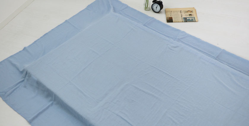 80オーガニック超長綿ダブルガーゼ フラットシーツ