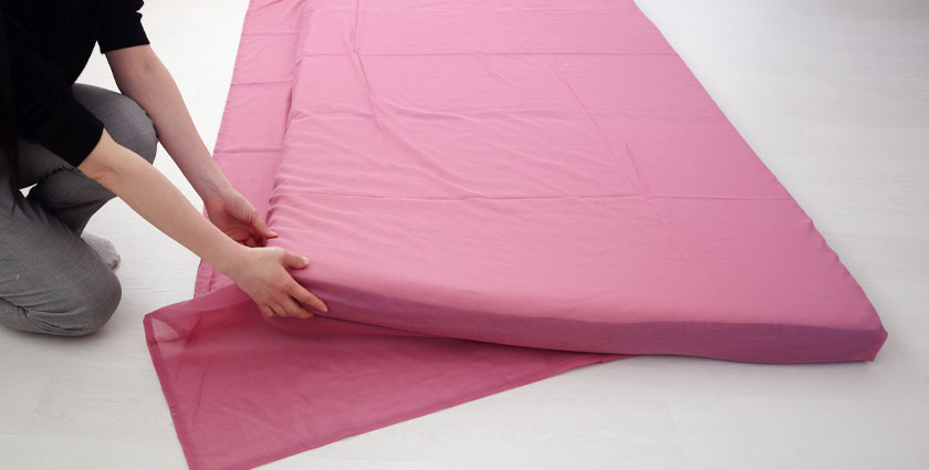 80オーガニック超長綿一重ガーゼ フラットシーツ