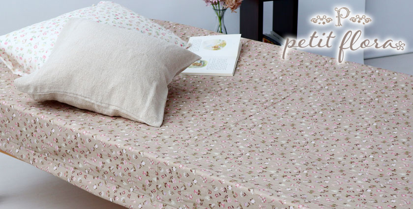 花柄ダブルガーゼpetitflora