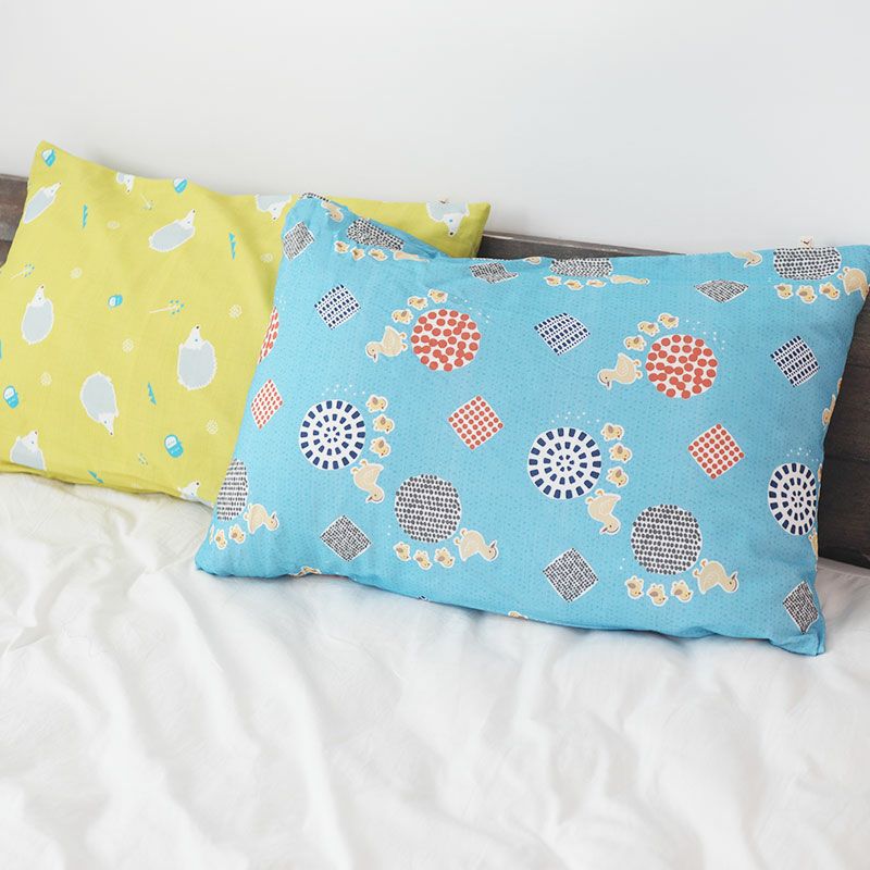 北欧キッズプリントダブルガーゼ枕カバーLサイズ